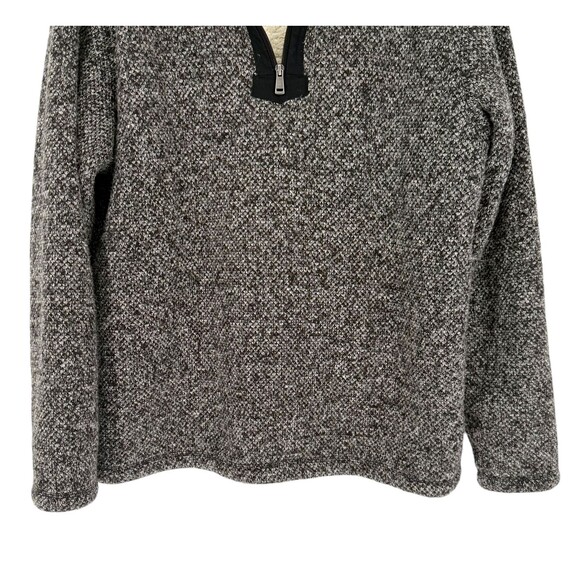 Orvis Brighton Black Sherpa Fleece Lined 1/4 Zip Pullover Sweater Men XL Outdoor - Picture 6 of 16